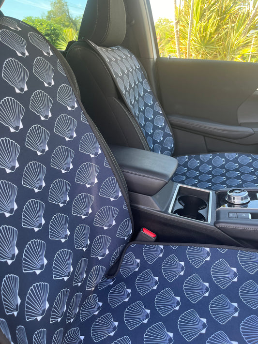 Neoprene Car Seat Cover-Seashells