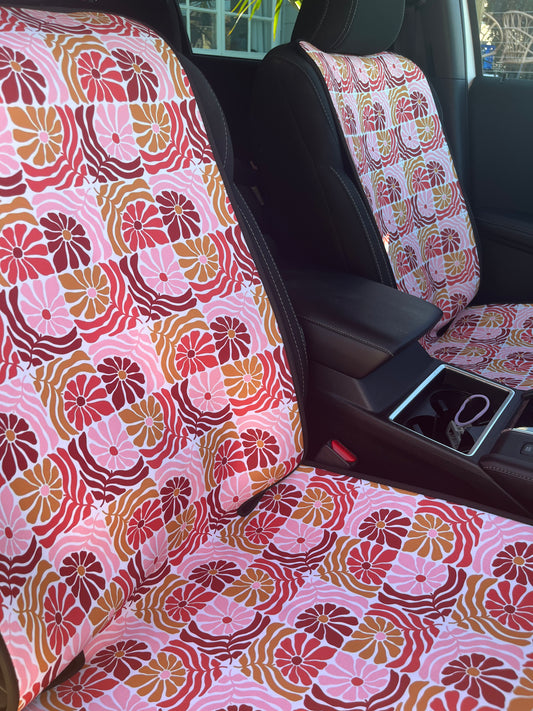 Neoprene Car Seat Cover-Pinky